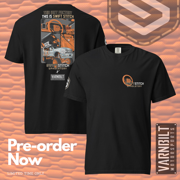 *PREORDER* Swift Stitch x Varnbilt Motorsports x Mitchell Robinson 25 SEMA Build Tshirt