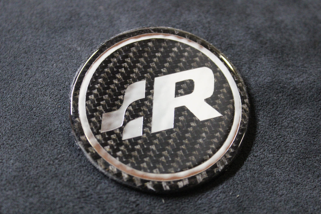 Car R Badge Carbon VW R Badge – Swift Stitch Upholstery