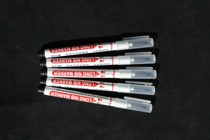 5 Pack Long Nib Upholstery Markers