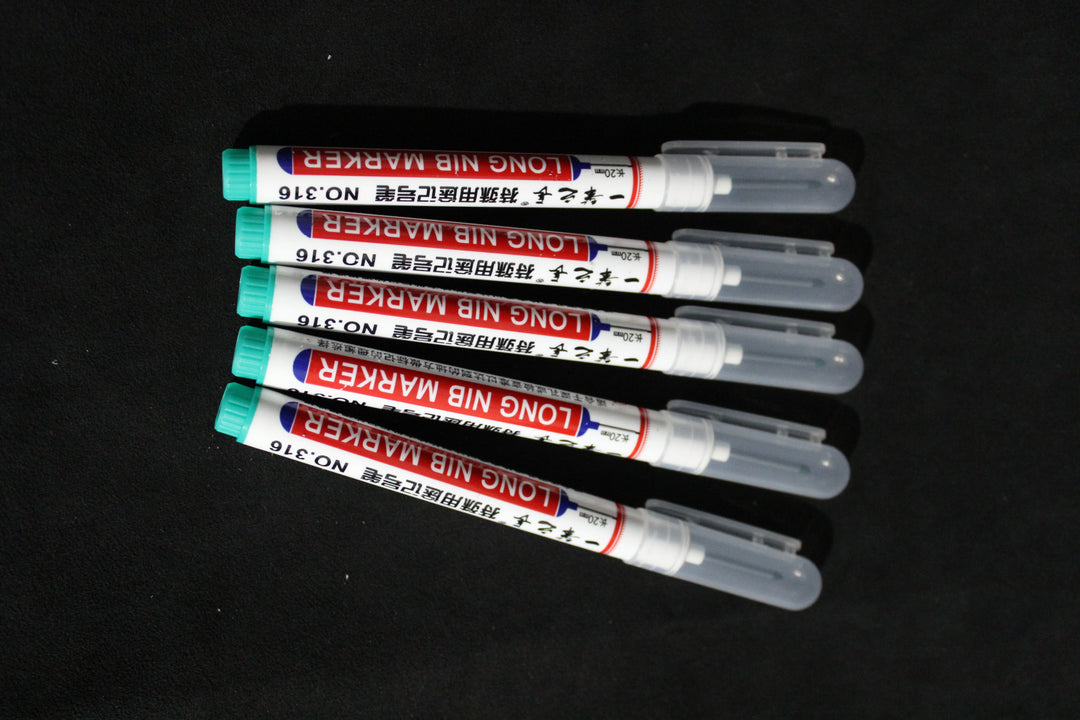 5 Pack Long Nib Upholstery Markers