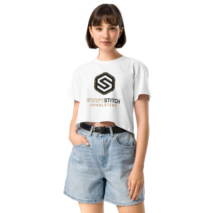 Women’s Swift Stitch Crop Top | White